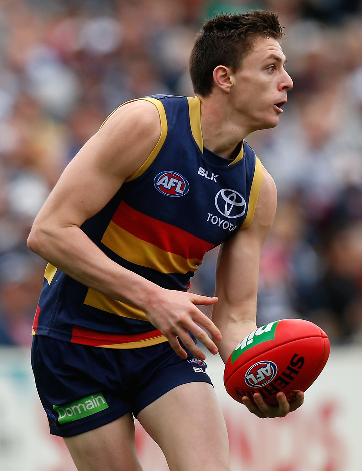 AFL 2015 Rd 23 - Geelong v Adelaide Jake Lever is on a mission to prove he's in the Crows' best 22 at the pointy end of the season - ${keywords}